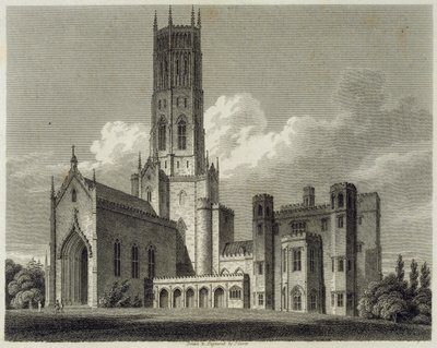 Vista Sureste de la Abadía de Fonthill, 1812 de James Storer